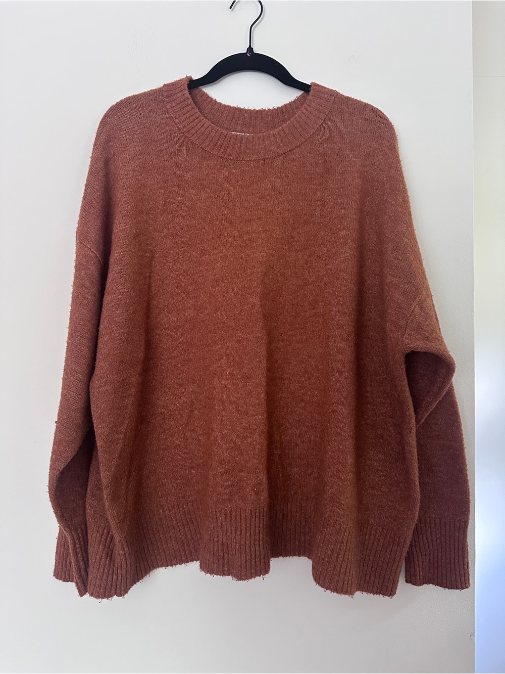 Women’s Cozy Oversized Rust Sweater